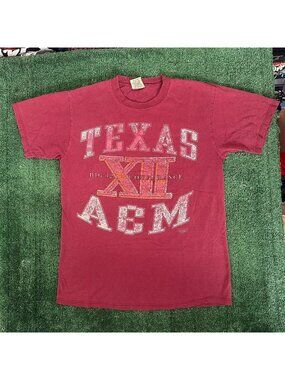 Vintage 90s Texas A&M T-Shirt Big 12 University College Tee